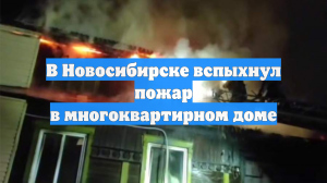 В Новосибирске вспыхнул пожар в многоквартирном доме