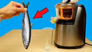 Бедная соковыжималка! Что если сделать сок из селедки, шпрот и крабовых палочек? alex boyko