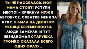 ИСТОРИЯ ИЗ ЖИЗНИ/Ну-ка, уступи место моей маме!- крикнул мне муж в автобусе, я на последнем месяце