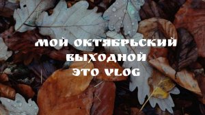 Моя суббота. Мой Октябрьский выходной, это влог. VLOG #2