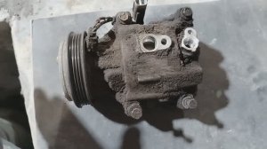 Как снять насос кондиционера двигатель 1NZ-FE Toyota Fielder, FunCargo