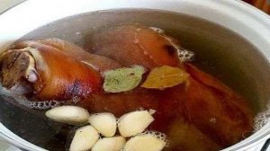 Рулька варено-копченая