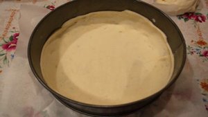 Пирог с шампиньонами и курицей