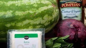 Салат с арбузом и фетой