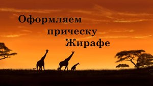 Прическа Жирафе