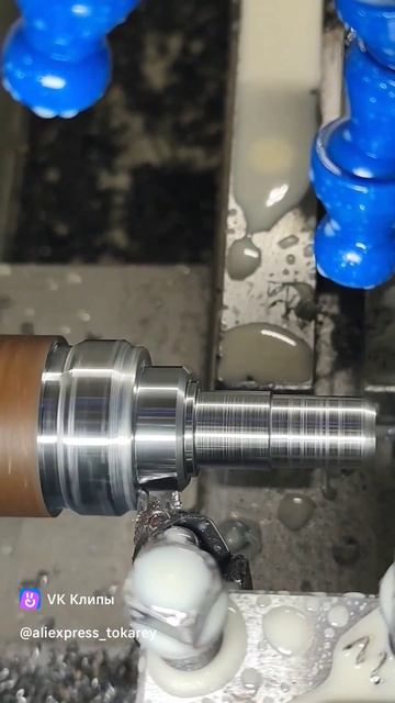 Токарная обработка на токарном ЧПУ станке. смотреть онлайн