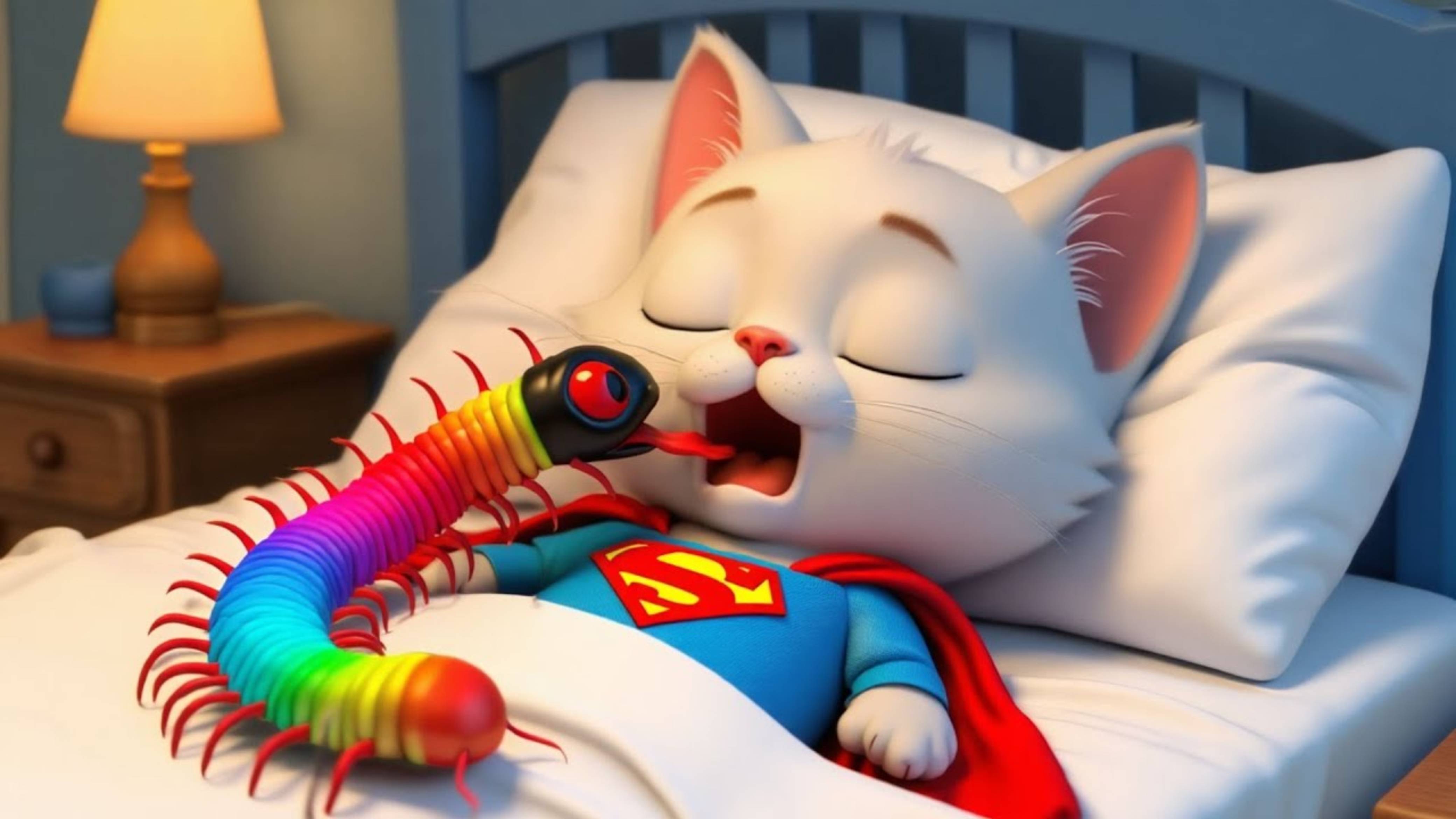 🐛🤯 Котенок-Супермен Съедает все подряд после того, как проглотил Волшебного Жука! смотреть онлайн