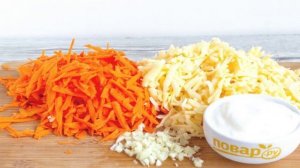 Куриное филе с морковью и сыром