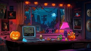 Friday the 13th Arcade ⧸⧸ Retro Horror Synthwave Focus Music for Halloween