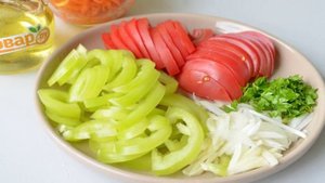 Салат с баклажанами и морковью по-корейски