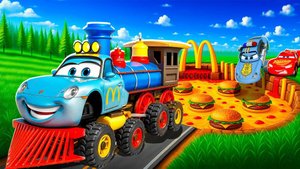 Машинки летают и прыгают! Развивающие мультики Машины помощники. Мультфильмы про машинки