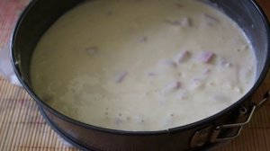 Пирог с сыром и ветчиной