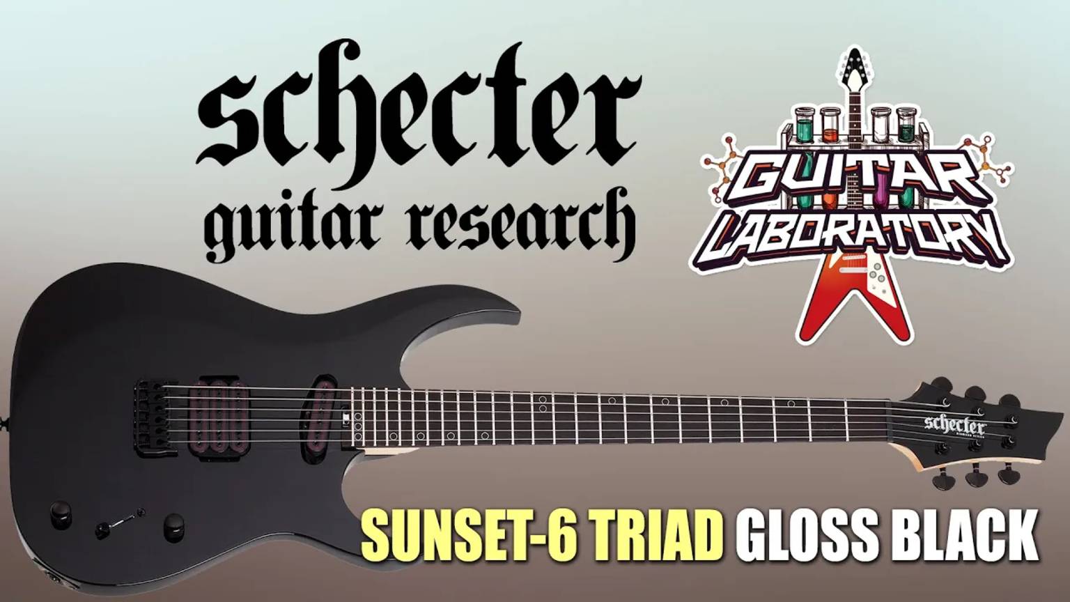 SCHECTER SUNSET-6 TRIAD GLOSS BLACK - необычная электрогитара с "тройным" датчиком