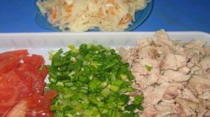 Салат в лаваше