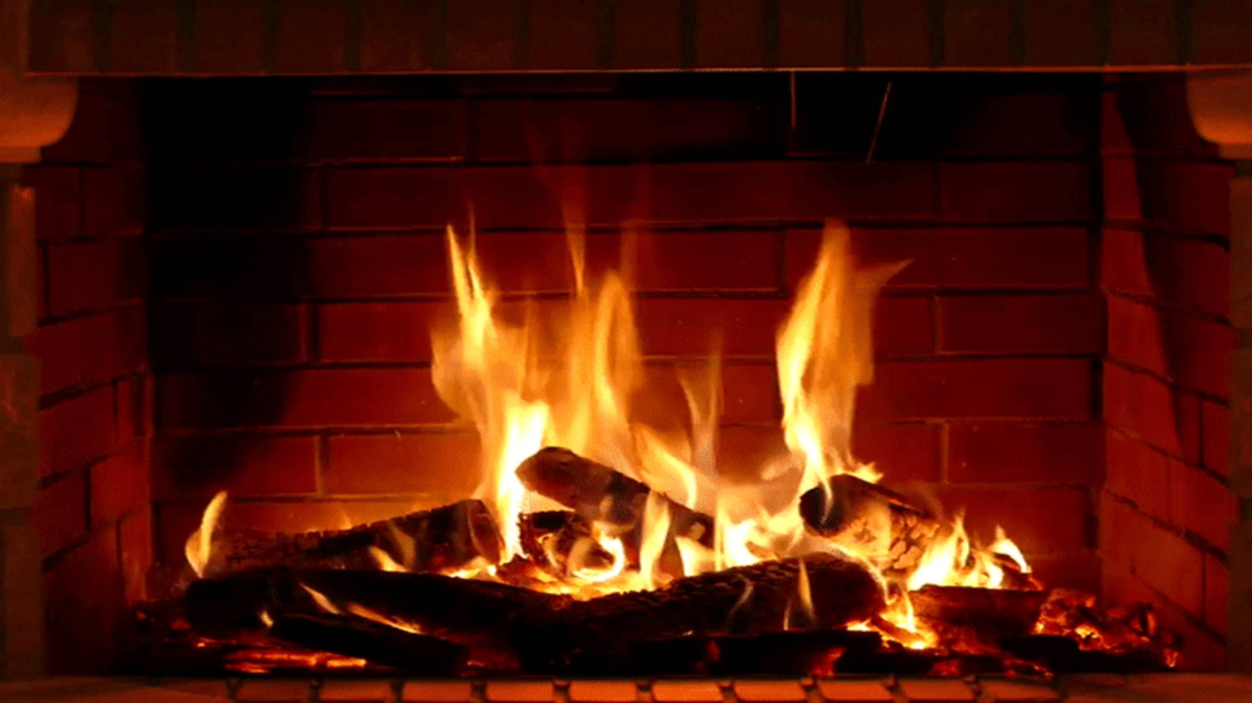 Камин. Звуки костра и природы