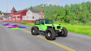 Бортовой грузовик Маккуин | Транспортировка на грузовике - Выбоина против автомобиля