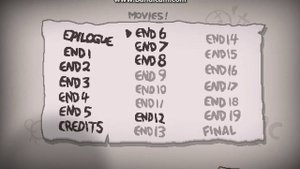 Смотрим все концовки которые я разблокировал в основном сохранении и немного другово