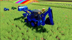 МУЛЬТИК ДЛЯ МАЛЫШЕЙ. АВТОВОЗ ПЕРЕВОЗИТ КРАСОЧНЫЕ ТРАКТОРА. Farming Simulator 22