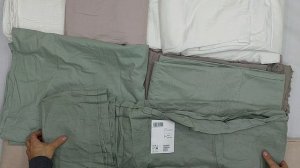 39785 Постельное белье комплектами H&M сток (хлопок, лен, муслин), 1пак, оптом