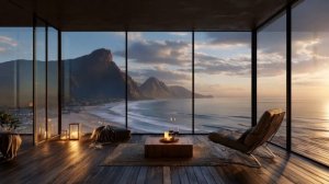 Calm Ambient Study Music - Relaxing Ocean View Sounds for Focus & Productivity