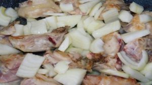 Куриное филе с болгарским перцем в апельсиновом соке