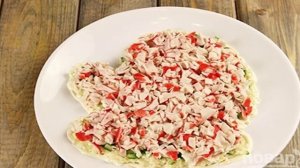 Салат Варежка Деда Мороза