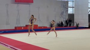 ЖП 3 спортивный разряд, Клименко Ксения - Горбунова Елизавета, МАУДО ДТДиМ, Балансовое упражнение