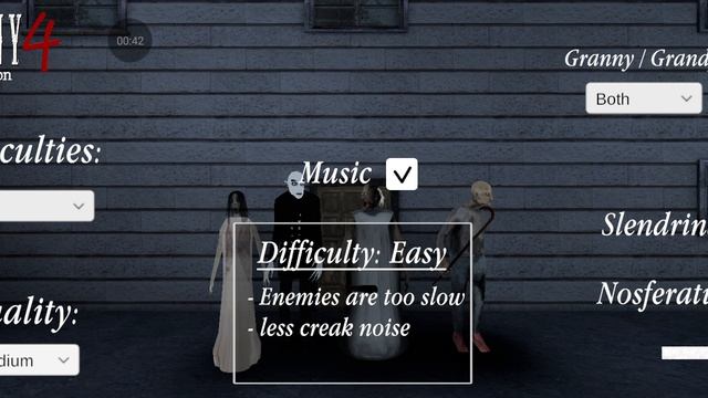 Грэнни 4 восстание меню