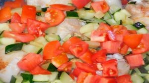 Куриная сковорода с кабачками