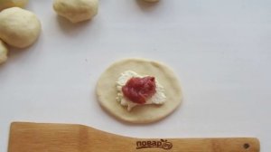 Пирог с творогом и джемом