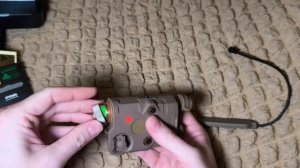 Тактический блок (фонарь с ЛЦУ) FMA AN-PEQ-15 Upgrade Ver. LED White +Red laser w/IR DE