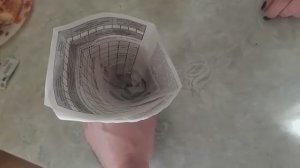 Как сделать кулёк из газеты