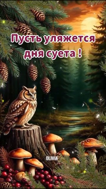 Самого теплого вечера. Музыкальная открытка поздравление.