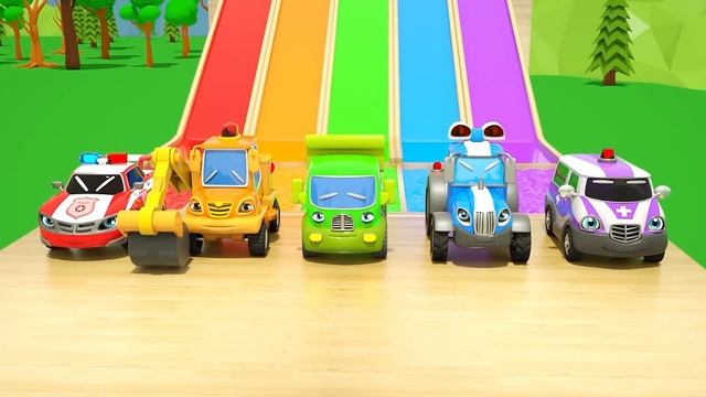 МУЛЬТИК ДЛЯ ДЕТЕЙ КРАСОЧНЫЕ ГОРКИ МАШИНКИ смотреть онлайн