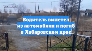 Водитель вылетел из автомобиля и погиб в Хабаровском крае