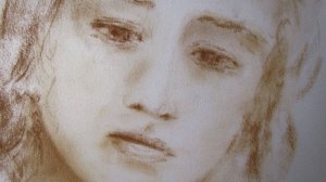 Портрет девочки (бумага, пастель)