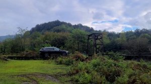 Подвесной автомобильный мост в посёлке Ткуарчал