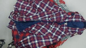 39751 Фланелевые Рубашки на подкладе жен, 2пак, Flannel Sharfa Blouse 1/2, секонд (extra) оптом