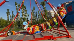 Троя парк, парк аттракционов. Красноярск. Гоночные машины 🏎️ Веревочный городок