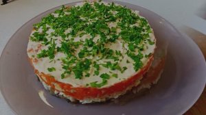 Салат Мимоза Как я делаю мимозу без рыбы Рецепт закуски