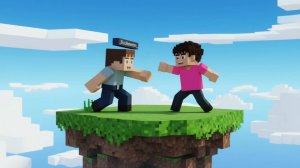 Выиграл  игру Skywars в Bloxd io!