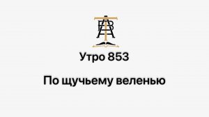 Утро 853 с Андреем Тихоновым. По щучьему веленью.