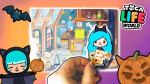 Бумажная кукла Тока Бока Хэллоуин. Страшный дом для Тока Бока. Как сделать Тока Бока.