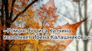Скажи, зачем всё это нужно -Ирина Калашникова-