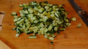 Оливье со скумбрией