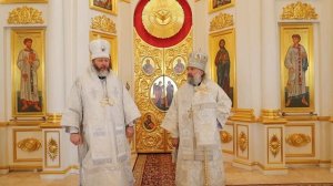 Слово епископа Питирима и епископа Евфимия после освящения Казанского собора Вышенского монастыря
