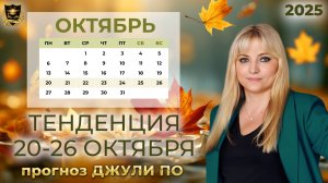 Тенденция недели и дня 20-26 октября