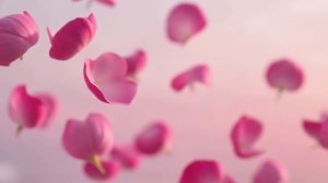 Футаж. Летящие лепестки роз.mp4