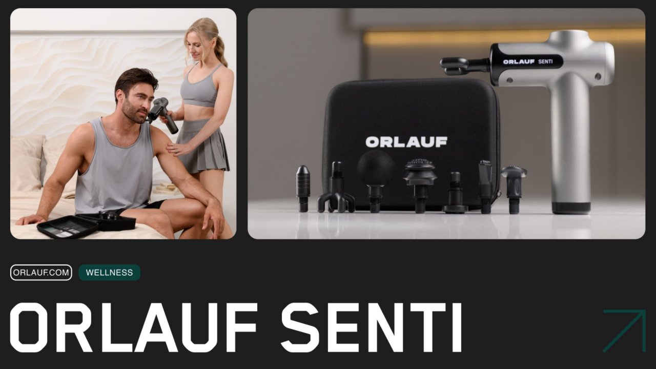 Orlauf Senti — перкуссионный массажер для профессионального восстановления