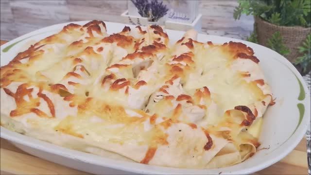Быстрый ПИРОГ из ЛАВАША с МЯСОМ и ГРИБАМИ\вкусный ужин на всю семью